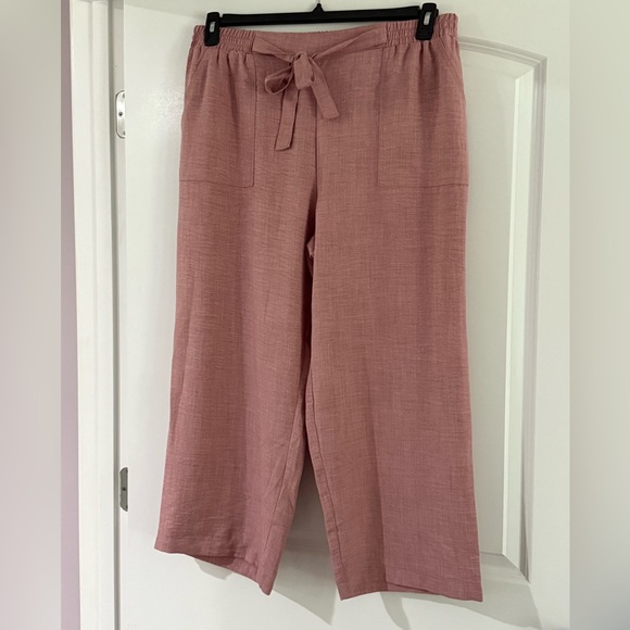 Soho Apparel Dusty Pink Wide Leg Pants - Picture 1 of 5